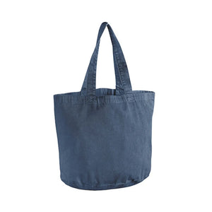 Garment Dyed Shopper blu - personalizzabile con logo