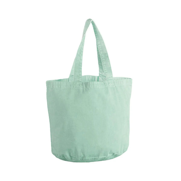 Garment Dyed Shopper verde calce - personalizzabile con logo