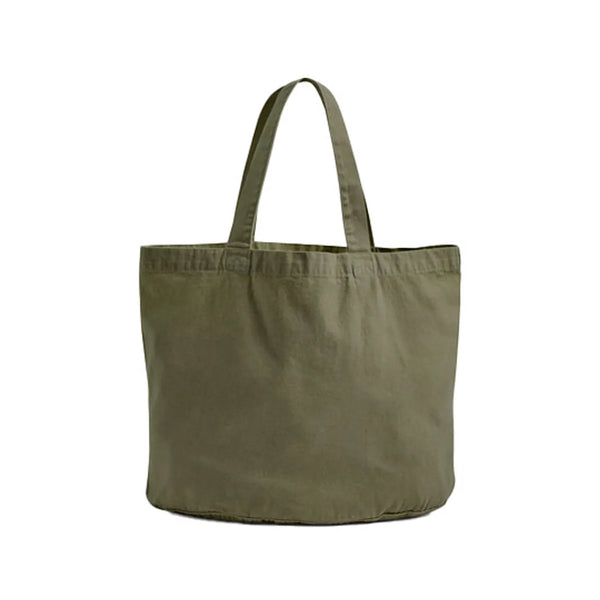 Garment Dyed Shopper verde - personalizzabile con logo