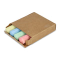 Gessetti da strada in scatola kraft natural - personalizzabile con logo