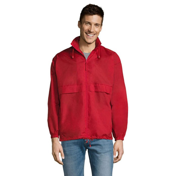 Giacca  A Vento Surf Unisex Rosso / XS - personalizzabile con logo