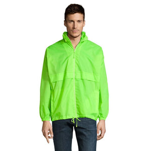 Giacca  A Vento Surf Unisex verde calce / XS - personalizzabile con logo