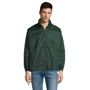 Giacca  A Vento Surf Unisex verde / XS - personalizzabile con logo
