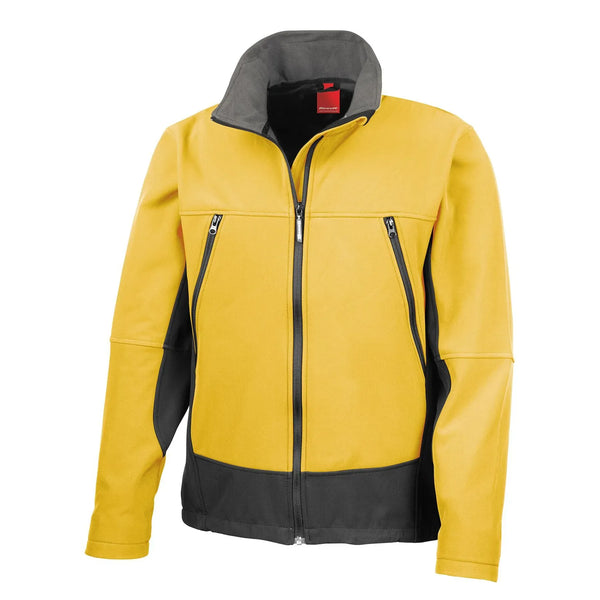 Giacca Activity Softshell giallo / S - personalizzabile con logo