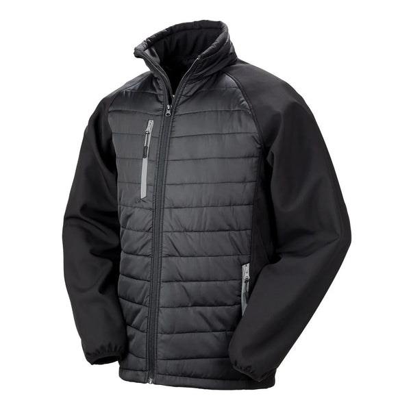 Giacca Black Compass Padded Softshell black/grey / XS - personalizzabile con logo