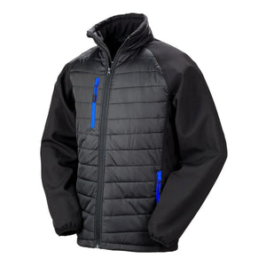 Giacca Black Compass Padded Softshell black/royal / XS - personalizzabile con logo