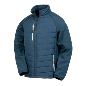 Giacca Black Compass Padded Softshell blu / XS - personalizzabile con logo