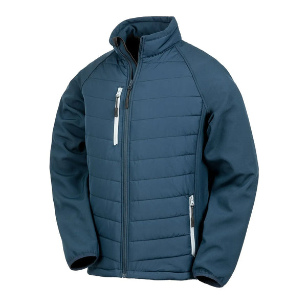 Giacca Black Compass Padded Softshell blu / XS - personalizzabile con logo