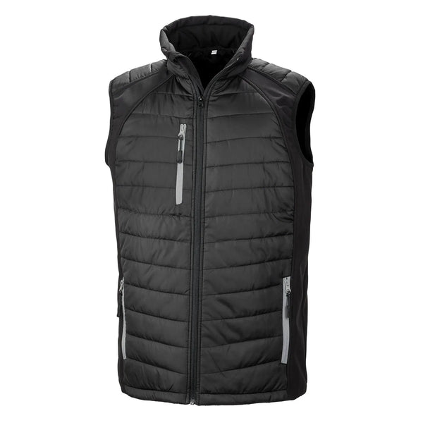 Giacca Black Compass Padded Softshell Gilet black/grey / XS - personalizzabile con logo