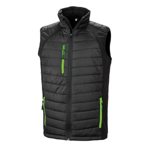 Giacca Black Compass Padded Softshell Gilet black/lime / XS - personalizzabile con logo