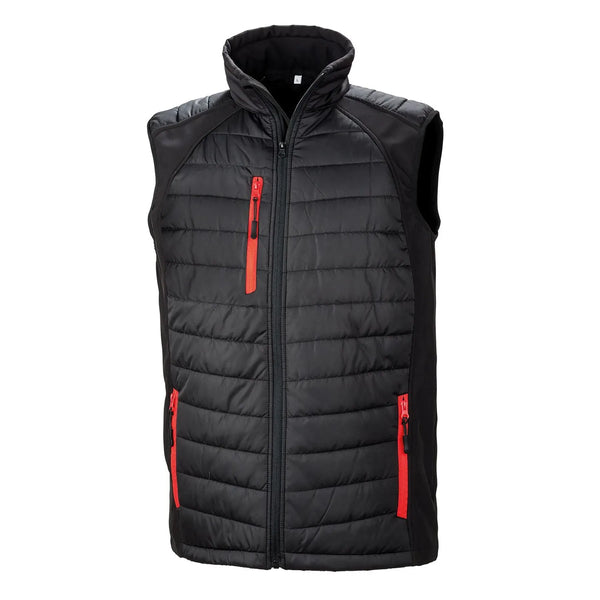 Giacca Black Compass Padded Softshell Gilet black/red / XS - personalizzabile con logo