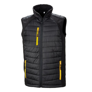 Giacca Black Compass Padded Softshell Gilet black/yellow / XS - personalizzabile con logo