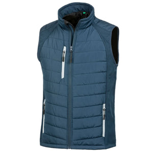 Giacca Black Compass Padded Softshell Gilet blu / XS - personalizzabile con logo