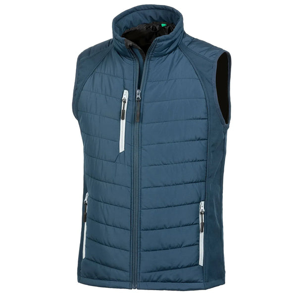 Giacca Black Compass Padded Softshell Gilet blu / XS - personalizzabile con logo