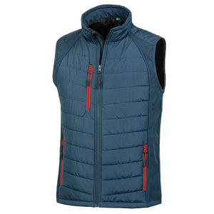 Giacca Black Compass Padded Softshell Gilet navy/red / XS - personalizzabile con logo