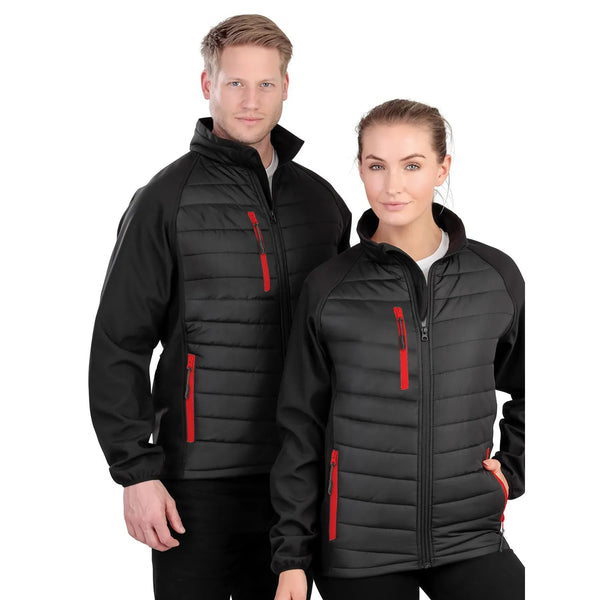 Giacca Black Compass Padded Softshell - personalizzabile con logo