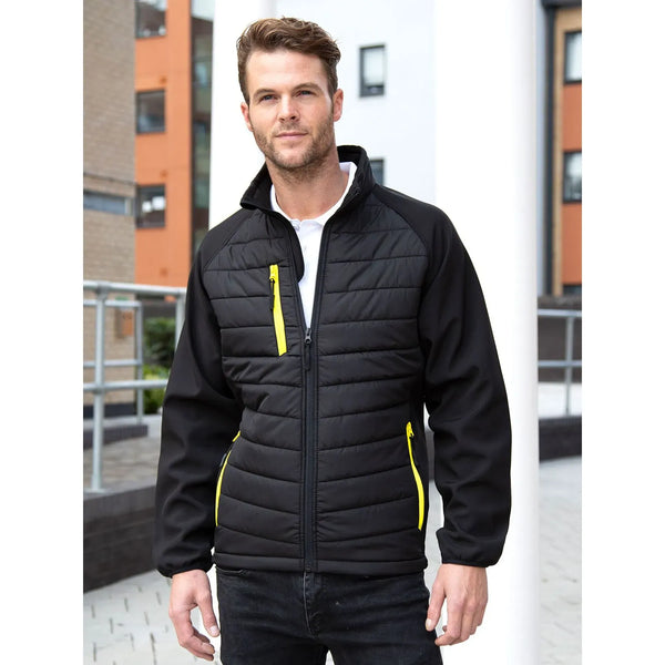 Giacca Black Compass Padded Softshell - personalizzabile con logo