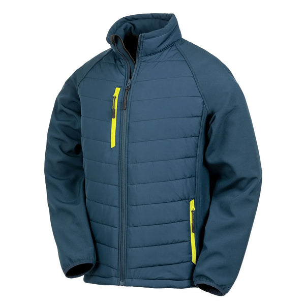 Giacca Black Compass Padded Softshell navy/yellow / XS - personalizzabile con logo