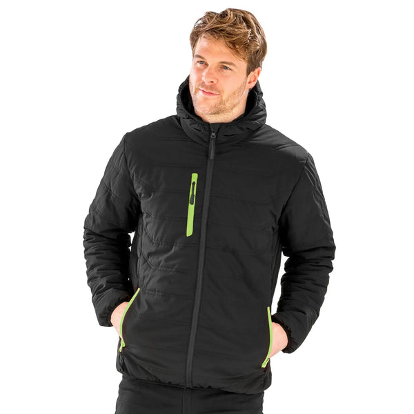 Giacca Black Compass Padded Winter - personalizzabile con logo
