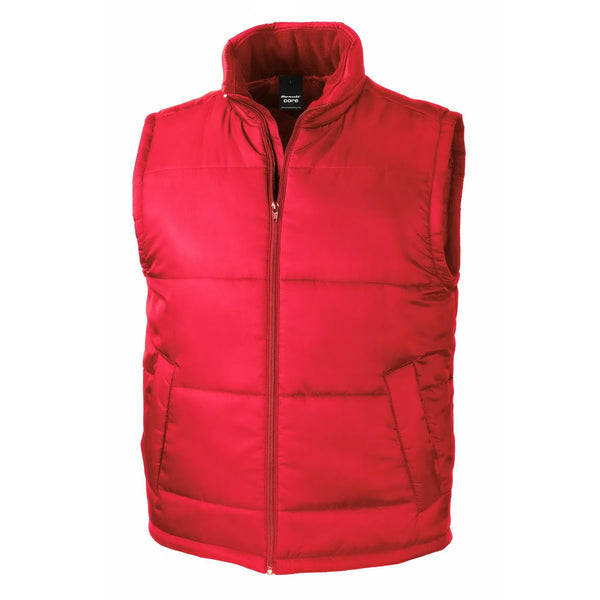 Giacca Bodywarmer rosso / S - personalizzabile con logo