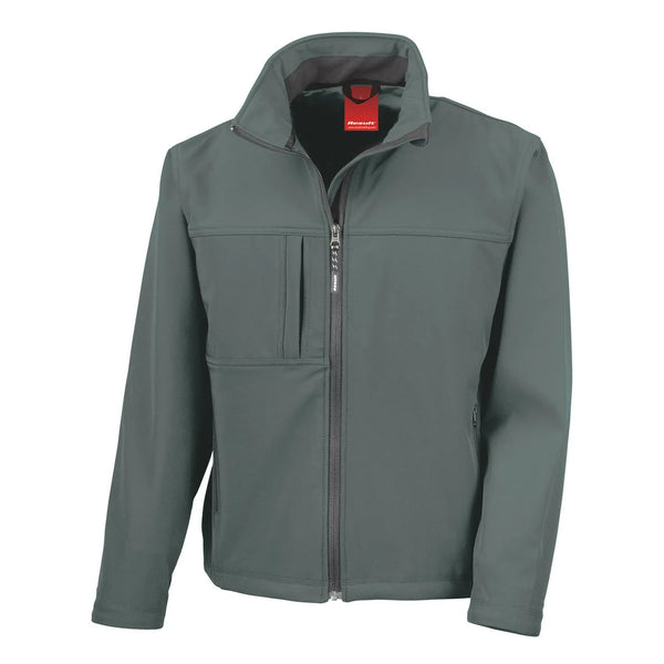 Giacca Classic Softshell grigio / S - personalizzabile con logo