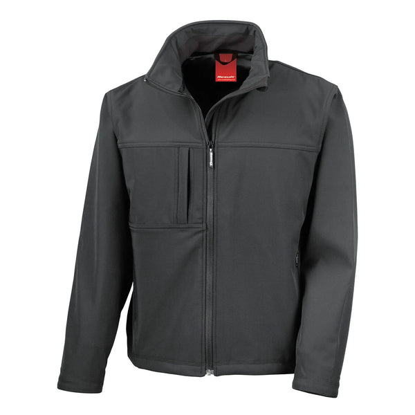 Giacca Classic Softshell nero / S - personalizzabile con logo