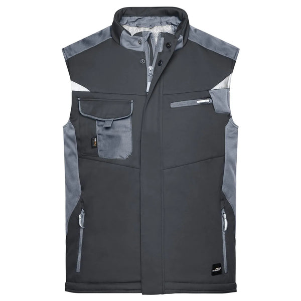 Giacca Craftsmen Softshell Vest - Strong black/carbon / XS - personalizzabile con logo