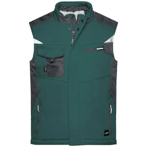 Giacca Craftsmen Softshell Vest - Strong dark-green/black / XS - personalizzabile con logo