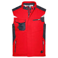 Giacca Craftsmen Softshell Vest - Strong rosso / XS - personalizzabile con logo
