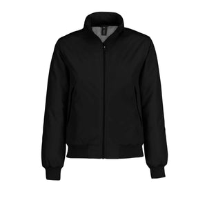 Giacca Crew Bomber Donna nero / XS - personalizzabile con logo