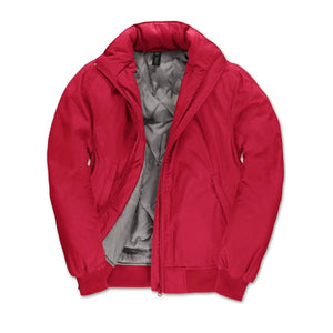 Giacca Crew Bomber Donna rosso / XS - personalizzabile con logo