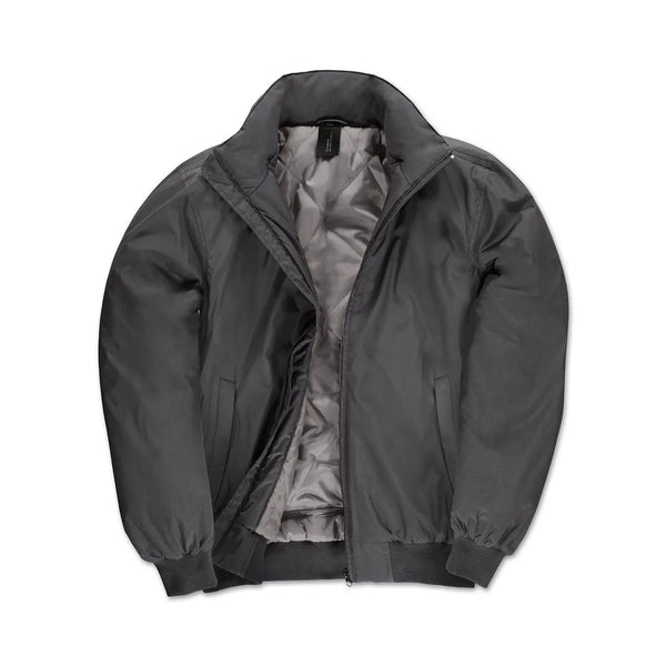 Giacca Crew Bomber Uomo grigio / S - personalizzabile con logo