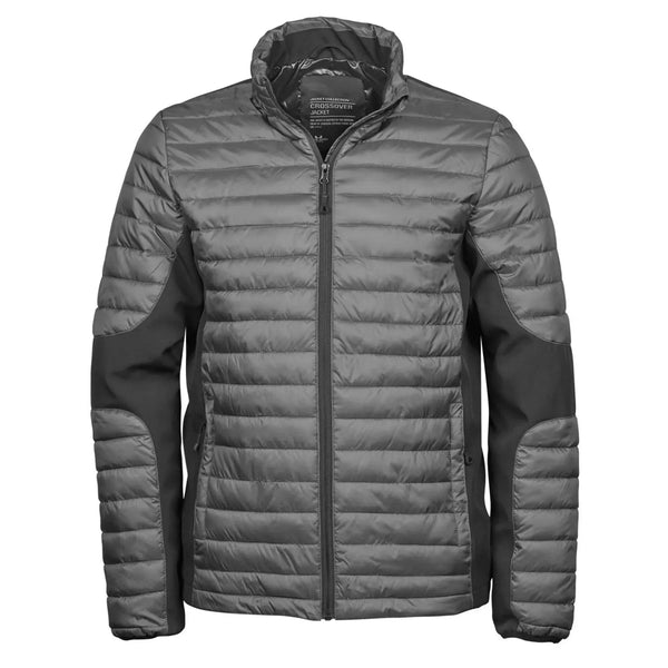 Giacca Crossover grigio / S - personalizzabile con logo