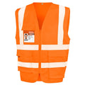 Giacca Heavy Duty Polycotton Security Vest arancione / S - personalizzabile con logo