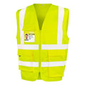 Giacca Heavy Duty Polycotton Security Vest giallo / S - personalizzabile con logo
