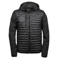 Giacca Hooded Crossover nero / S - personalizzabile con logo
