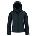 Giacca Hooded Softshell Donna blu / XS - personalizzabile con logo