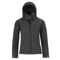 Giacca Hooded Softshell Donna grigio / XS - personalizzabile con logo
