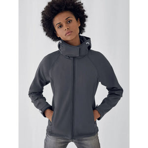 Giacca Hooded Softshell Donna - personalizzabile con logo