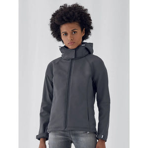 Giacca Hooded Softshell Donna - personalizzabile con logo