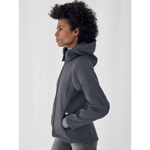 Giacca Hooded Softshell Donna - personalizzabile con logo