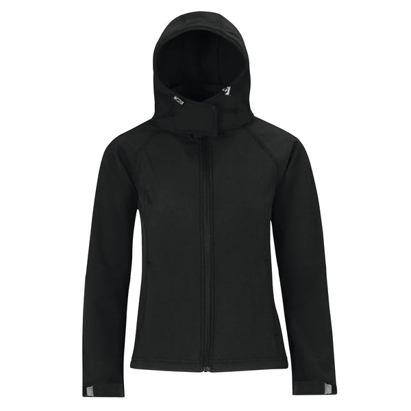 Giacca Hooded Softshell Donna nero / XS - personalizzabile con logo