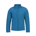 Giacca Hooded Softshell Uomo azzurro / S - personalizzabile con logo