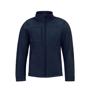 Giacca Hooded Softshell Uomo blu / S - personalizzabile con logo