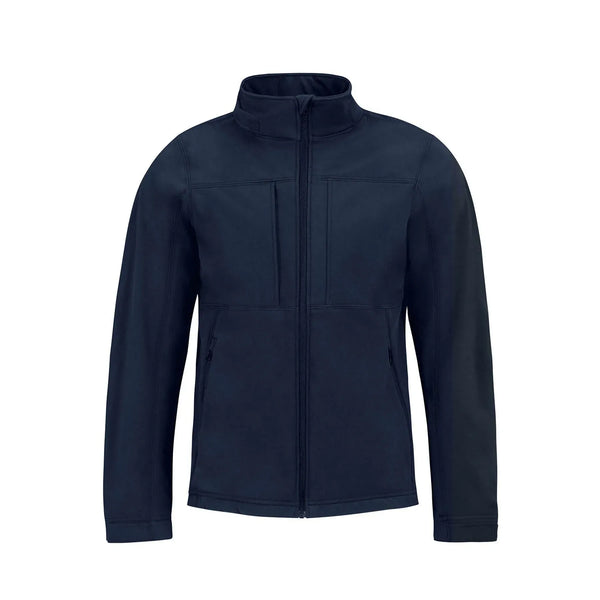 Giacca Hooded Softshell Uomo blu / S - personalizzabile con logo