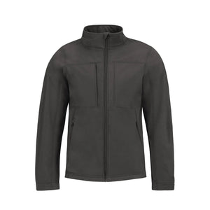 Giacca Hooded Softshell Uomo grigio / S - personalizzabile con logo