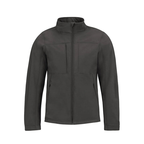 Giacca Hooded Softshell Uomo grigio / S - personalizzabile con logo
