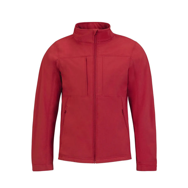 Giacca Hooded Softshell Uomo rosso / S - personalizzabile con logo