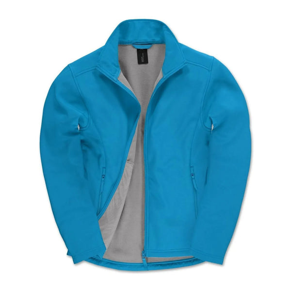 Giacca ID.701 Softshell azzurro / S - personalizzabile con logo