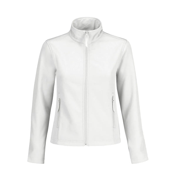 Giacca ID.701 Softshell Donna bianco / XS - personalizzabile con logo